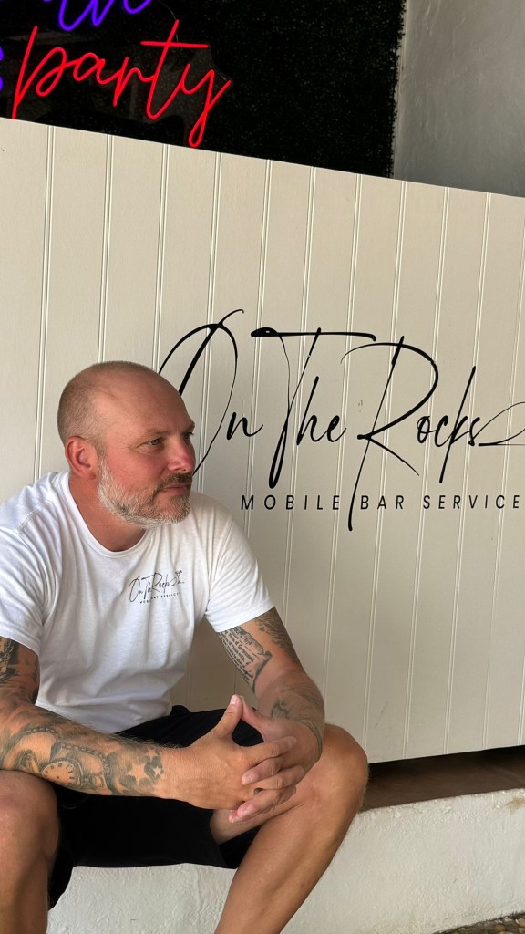 Ben, owner of On The Rocks Mobile Bar Service